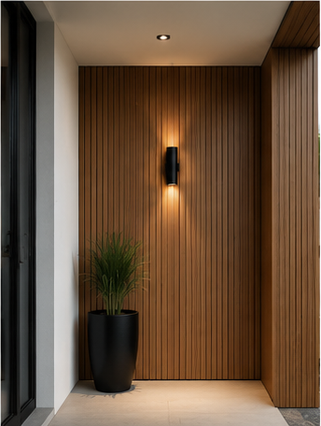 Teak Exterior Wall Panel