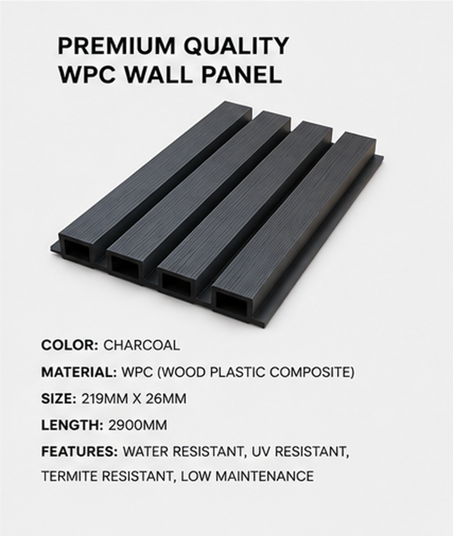 Ebony Exterior Wall Panels