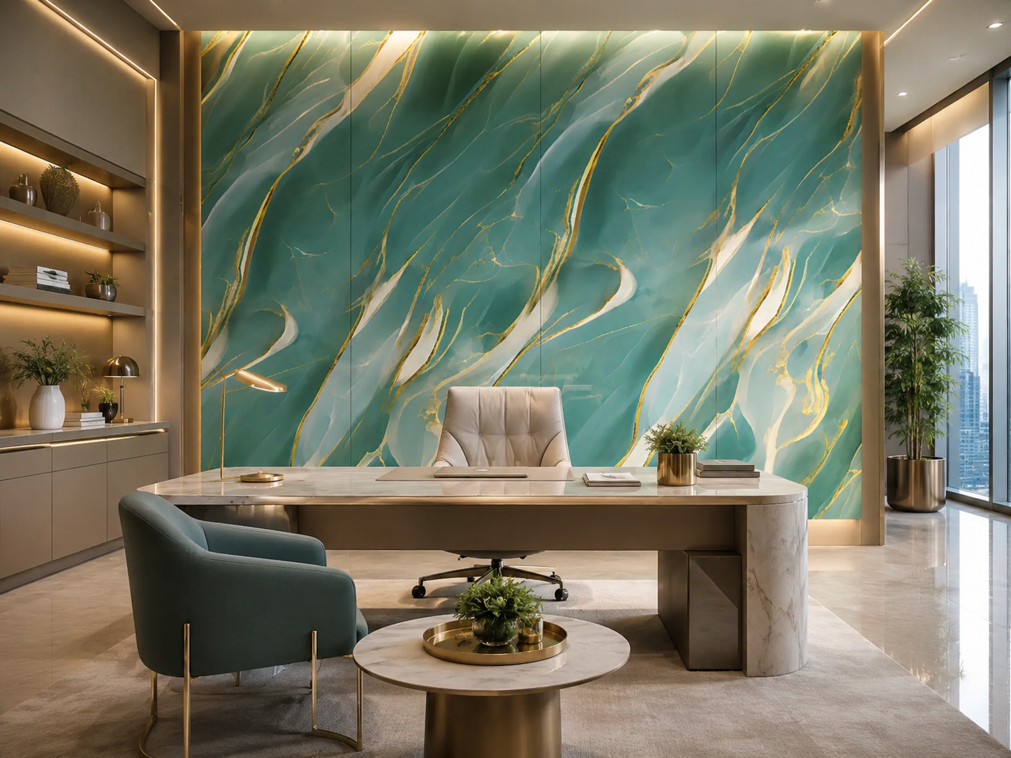Ocean PVC Marble Wall Panel
