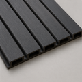 Charcoal exterior WPC wall panel, close-up product photo