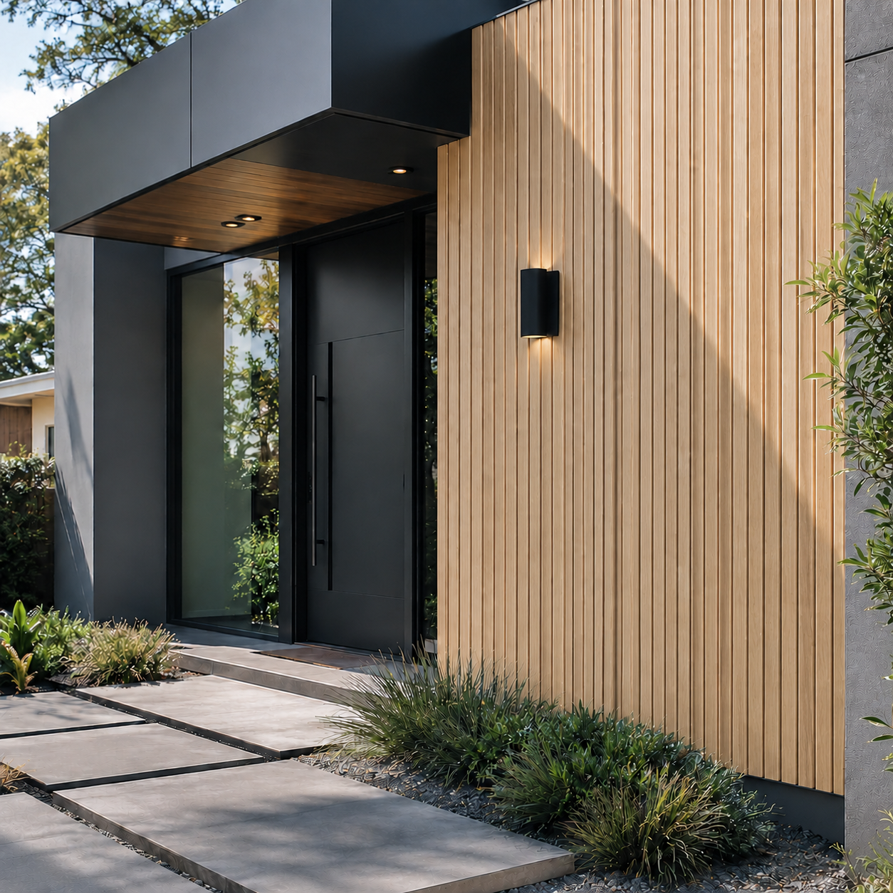 White Oak Exterior Wall Panel
