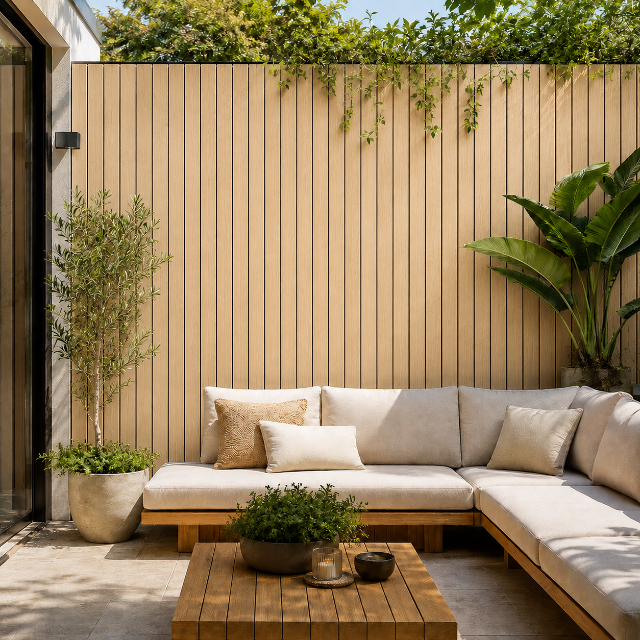 White Oak Exterior Wall Panel