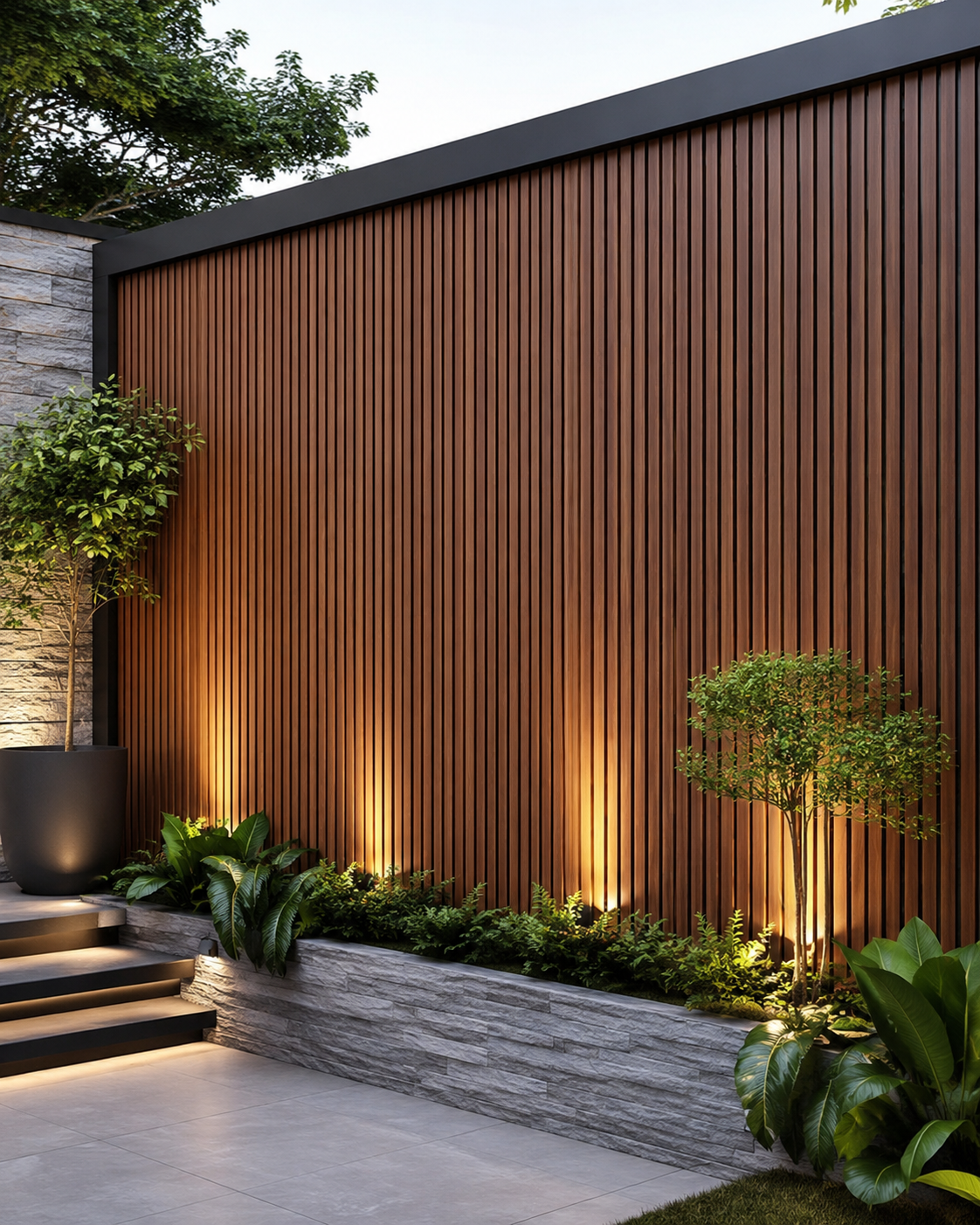Walnut Exterior Wall panel